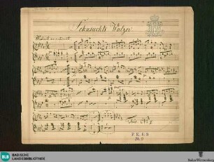 Le Désir - Don Mus.Ms. 2833-1 : pf; D|b; StrK WoO 4.28