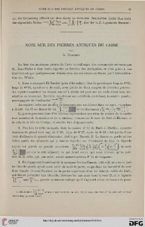 35: Notes sur des pierres antiques du Caire