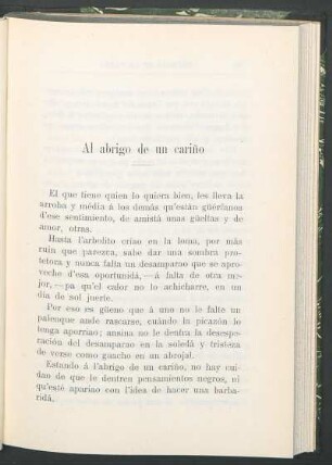 Al abrigo de un cariño