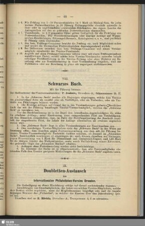 VIII. Schwarzes Buch