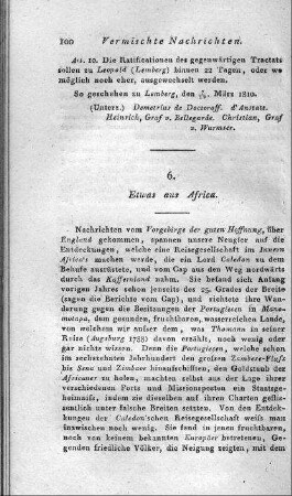 Etwas aus Africa