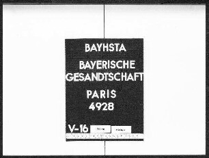 Seegmann, M., in Paris, Paßvisierung