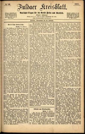 Ausgabe vom Samstag, den 24. Februar 1877.
