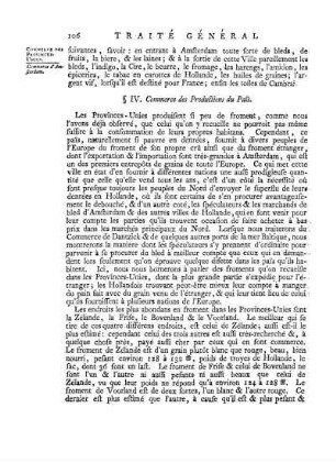 § IV. Commerce des Productions du Païs