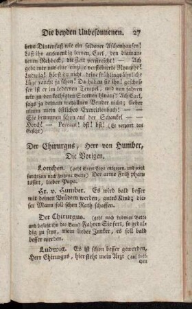 Der Chirurgus, Herr von Humber, Die Vorigen.