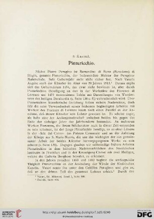9. Kapitel: Pinturicchio