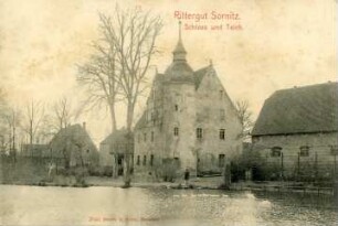 Sornitz. Schloss und Teich