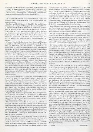 779-780 [Rezension] Hasselhorn, Fritz, Bauernmission in Südafrika
