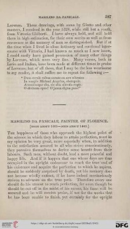 Masolino da Panicale, painter, of Florence