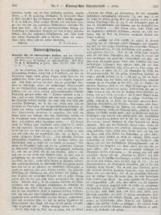 255-261 Unterrichtswesen