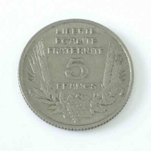 5 Francs - Münze Frankreich