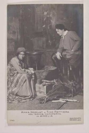Rollenbildnis Tino Pattiera und Anka Horvath in "Amelia"