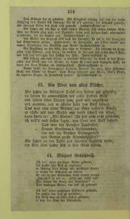 64. Blüchers Gedächtniß