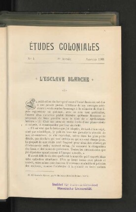 L'Esclave Blanche.