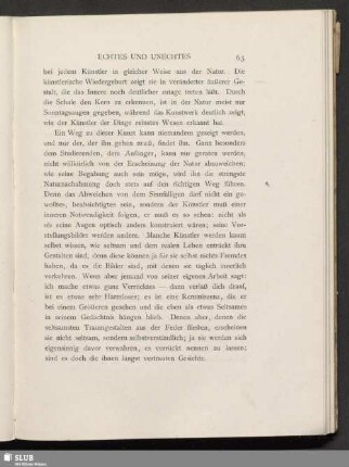 Echtes und Unechtes