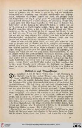 31: Vollender und Neuanfänger, [1]