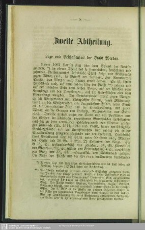Zweite Abtheilung. Lage und Beschaffenheit der Stadt Werdau