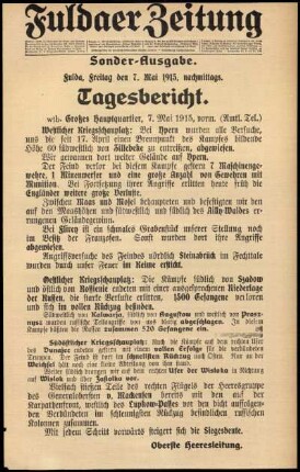 Ausgabe vom Freitag, den 07. Mai 1915.