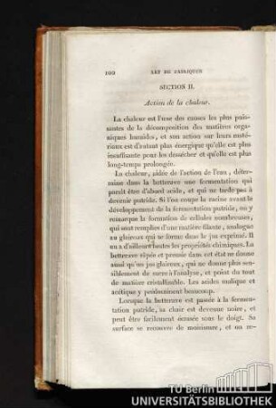SECTION II. Action de la chaleur.