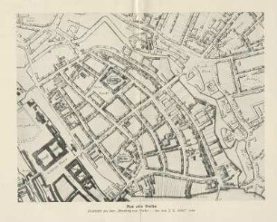 Karte: Das alte Berlin. Ausschnitt aus dem "Grundriß von Berlin ... her. von J. C. Selter" 1804