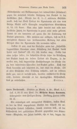 503-509 [Rezension] Neumann, Wilhelm Anton, Qurn Dscheradi