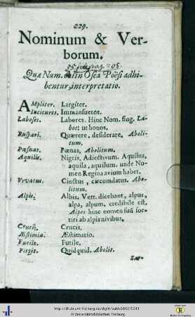 Nominum & Verborum.