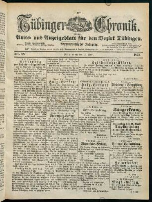 287-310, 10. April (Nro. 68) - 17. April (Nro. 73) (Nro. 71 fehlt)