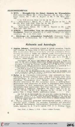 Alchemie und Astrologie (Nr. 41-47)