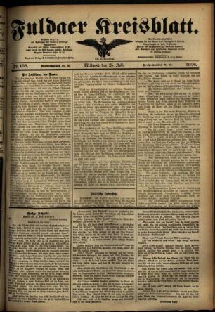 Ausgabe vom Mittwoch, den 25. Juli 1906.