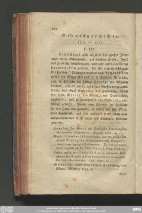[I.] Staatsgeschichte. 1273 - 1517.