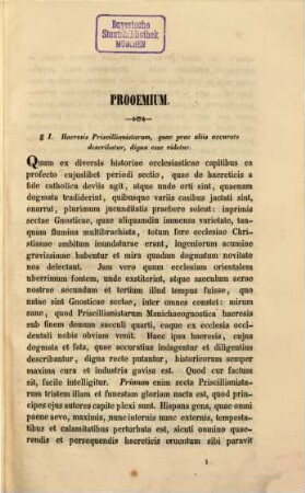 De Haeresi Priscillianistarum
