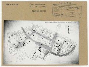 Berlin - Städtebauliche Neugestaltung des Neanderviertels (zwischen Köpenicker Straße und Sektorengrenze). Berlin, Mitte, Neanderviertel/Köpenicker Straße/Prinzenstraße (seit 1960 Heinrich-Heine-Straße)/Neanderstraße (seit 1960 Heinrich-Heine-Straße)/Annenstraße/Dresdener Straße/Schmidstraße/Neue Jakobstraße/Melchiorstraße/Michaelkirchstraße/Engelbecken/Engeldamm