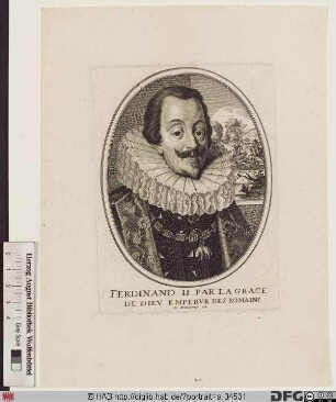 Bildnis Ferdinand II., römisch-deutscher Kaiser (reg. 1619-37)