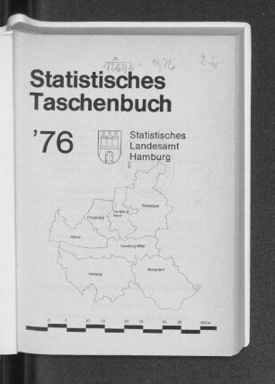 1976: Statistisches Taschenbuch // Statistisches Landesamt Hamburg