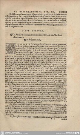 Caput Octavum. De Arabum temporum gubernationibus, seu de Alfridarijs planetarum.