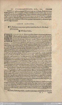Caput Octavum. De Arabum temporum gubernationibus, seu de Alfridarijs planetarum.
