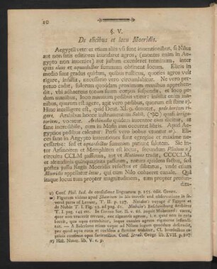 §. V. De elicibus et lacu Moeridis.