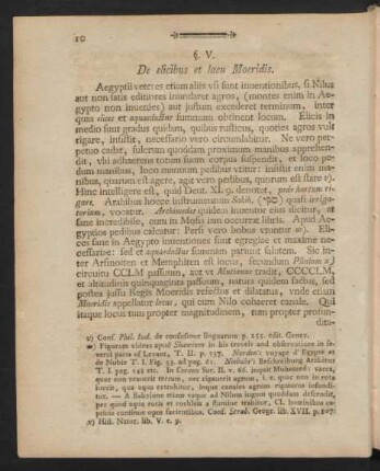 §. V. De elicibus et lacu Moeridis.