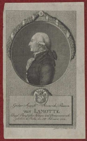 Bildnis des Gustav August Heinrich von Lamotte