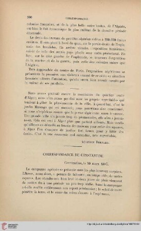 Correspondance de Constantine