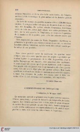 Correspondance de Constantine