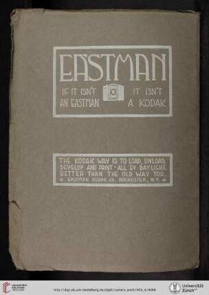 Eastman Kodak Co. [Kodak Camera, back cover verso]