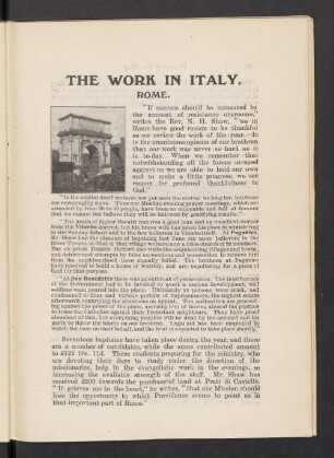 The work in Italy
