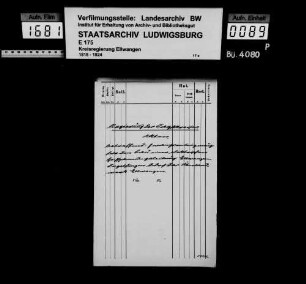 Zwangsenteignungen, OA Ellwangen