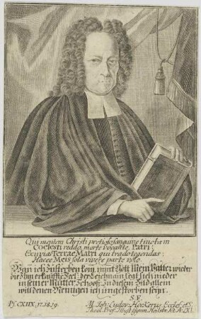 Bildnis des Joh. Ludov. Hockerus