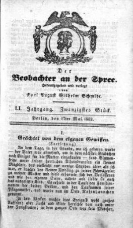 20. Stueck, 17. Mai 1852