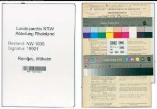 Entnazifizierung Wilhelm Reintjes , geb. 13.02.1886 (Labortechniker)