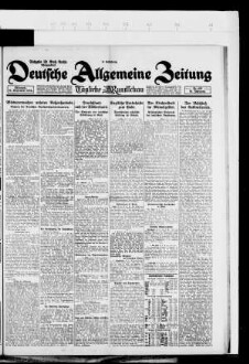 Deutsche allgemeine Zeitung : DAZ ; [...] : Ausgabe Groß-Berlin, Morgenblatt