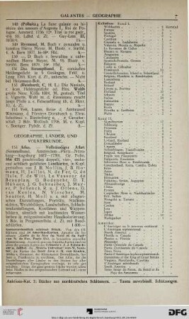 Geographie, Länder- und Völkerkunde (Nr. 154-207)