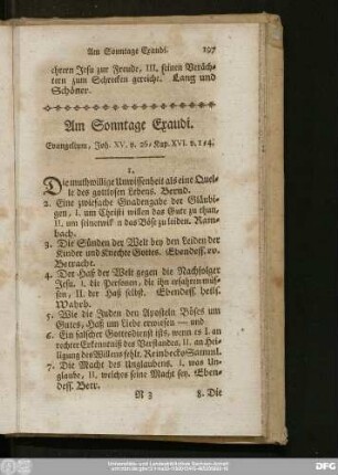 Am Feste der Himmelfahrt Christi. Evangelium Marc. XVI. v. 14 - 20.